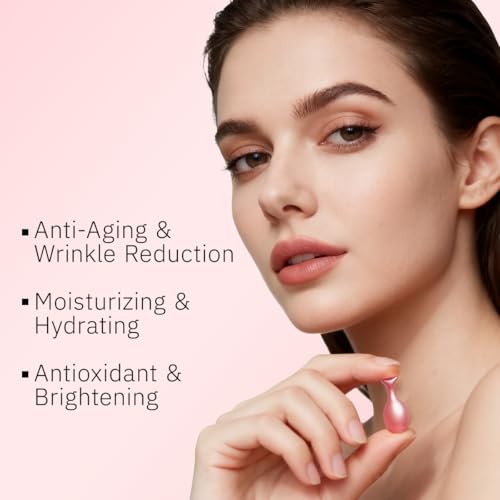 HKH Retinol Serum Capsules for Face: 48 Caps Anti-Aging Wrinkle Skincare Night Serum - Vitamin A & E Facial Oil for Women - Firming Smoothing & Hydration - Travel-Friendly with Sci image 8