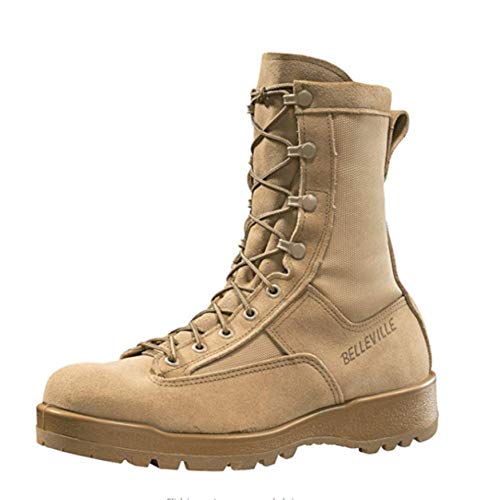 BELLEVILLE New Made in US 790 G GI Desert Tan Military Army Combat Waterproof Goretex Temperate Flight Boots (9.5 Regular)