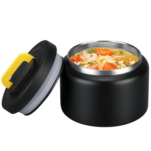 MAISON HUIS 8oz Soup Thermo Wide Mouth Vacuum Insulated Thermo Food Jar, Leak Proof Stainless Steel Thermo for Hot&Cold Food Kids Food Lunch Soup Container for School Travel