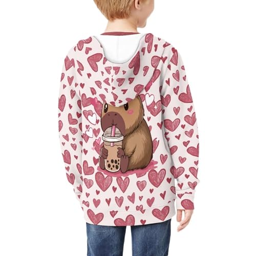 Image of Biyejit Kids Novelty 3D Graphic Printed Hooded Sweatshirt