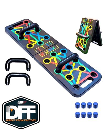 Image of DFF Pushup Board for Men |15 In 1 Push Up Board for Men, Pushup Bars, Push Up Board Game, Push up Stand | Chest workout equipment For Men & Women | Push Up Bar For Home Gym