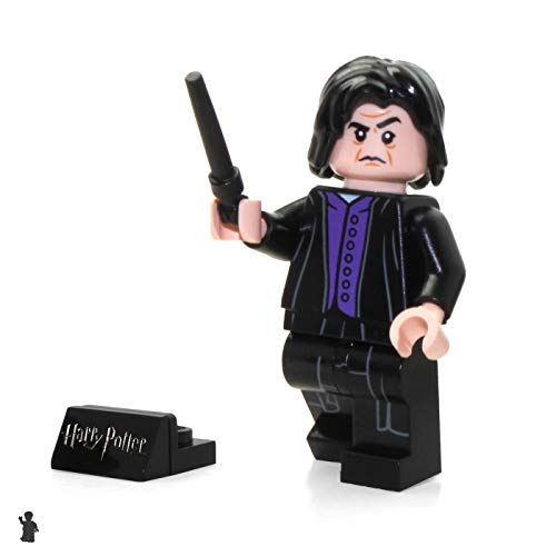LEGO 2018 Harry Potter Minifigure - Severus Snape (with Black Wand and Display Stand) 75956