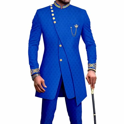 Tenue Africaine Homme Dashiki Confortable - Costume Formel 2 Pièces