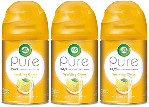Air Wick Pure Freshmatic Ultra Automatic Spray Refill – Sparkling Citrus Scent – Net Wt. 5.89 OZ Per Refill Can – Pack…