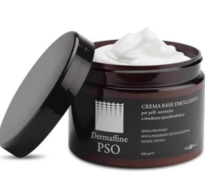 Dermaffine PSO Crema Base Emolliente, 450 ml, per Pelli Secche e Desquamate, Senza Profumo e Parabeni