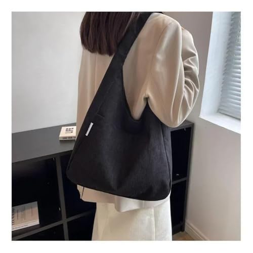 Canvas Shoulder Women's Tote Bag Corduroy Simple Casual Large Capacity Designer Handbags3