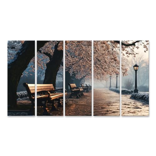 Tableau sur toile Matin d'hiver Brume Parc edition elegance - 2