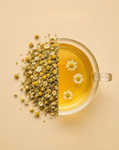 Image of Himalayan Firefly Pure Chamomile Tea Monthly Pack | Herbal Floral Infusion | Whole Dried Chamomile Flowers Loose Leaf Tea | Daily Beverage Preparation | Home Office Brewing Use | 100g