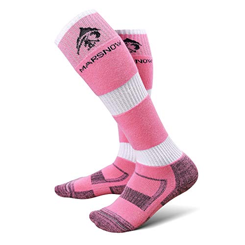 SNSUSK Ski Socks Thickening Warm Outdoor Winter Over The Calf High Performance Sport