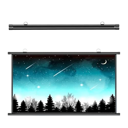 Pantalla manual para proyector 60" 16:9 blanca