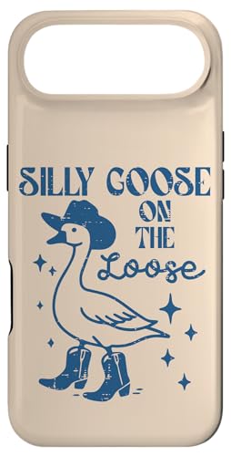 Goose On Loose Cowgirl �r���e�[�W �J�E�{�[�C ������ �j�� ���� �L�b�Y �X�}�z�P�[�X iPhone Air �p