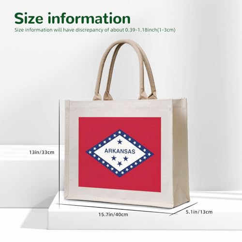 Sac de voyage avec imprimé drapeau Arkansas de qualité supérieure
