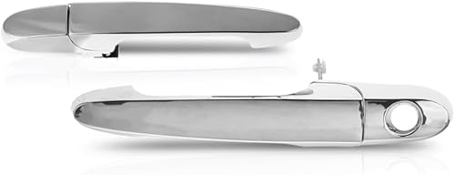 Miniatura 1 de KarParts360 Para Saturn Sky 2007 2008 2009 2010 Manija de puerta exterior del conductor y del pasajero, par  Delantero  Exterior  Cromo  Repuesto