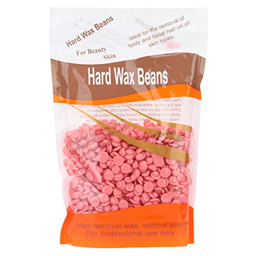 Seribrmo Hard Wax Beans for Face, Underarms, Brazilian, Bikini Hair Remover 10.6 Ounce (Rose)