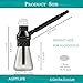 AGFYLIFE Portable Hookah Set for Travel - Premium Handheld Glass Aluminum Mini Hookah Real Metal Accessories, includes Screens,For a Single Smoker, Black