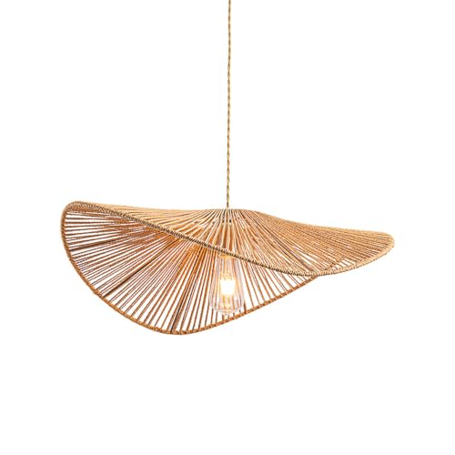 Suspension corde de chanvre luminaire moderne salon et îlot cuisine