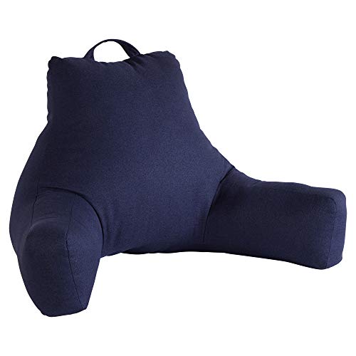 Almohada cuerpo extra grande de poliéster azul cobalto