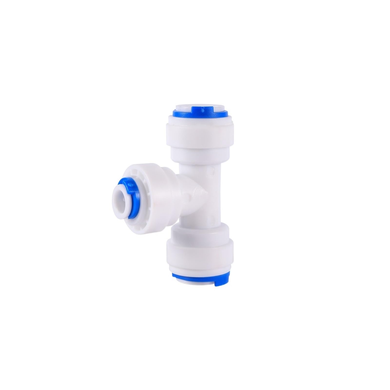Conector rápido en T con bloqueo deslizante para tuberías de ósmosis de 1/4 y 3/8