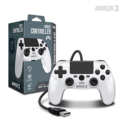 Armor3 Wired Game Controller for PS4/ PC/ Mac (White) - PlayStation 4