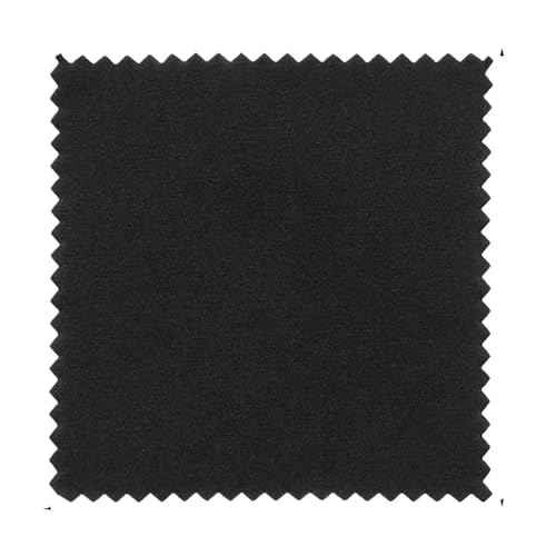 Chiffon de polissage contre l'oxydation de l'argenterie en daim réutilisable noir