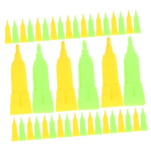 BESTonZON 40st -schachspiel Schachbrett Aufbau Eines Siegesspiels Ersatzzubehör Für Schachspiele Spielmarken Brettspiel-ersatzgebäude Brettspiel-ersatzhaus Brettspielbau Plastik