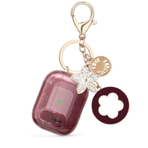 Image of Case for Apple Airpods iPods Pro 3 Cases Cover Clear 2025 Cute Women, VISOOM Cute Air Pods Pro 3 Case Clear Transparent Airpods iPods Pro 3rd Gen Protective Cases with Keychain /Lock /Cleaning Kit