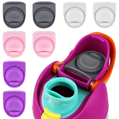 BMSQOFD 8 Pcs Replacement Rubber Seal Stopper Compatible with Owala FreeSip 32oz,Bottle Top Gasket Lid for Owala 16/19/24/32/40oz Seal Mouth Cap Silicone Stopper Parts Insert Accessories（4 colors 1