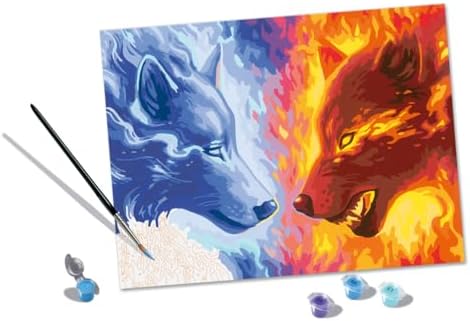 Ravensburger Fire & Ice Paint by Numbers Kit for Adults - 23549 - Painting Arts and Crafts for Ages 14 and Up image 5