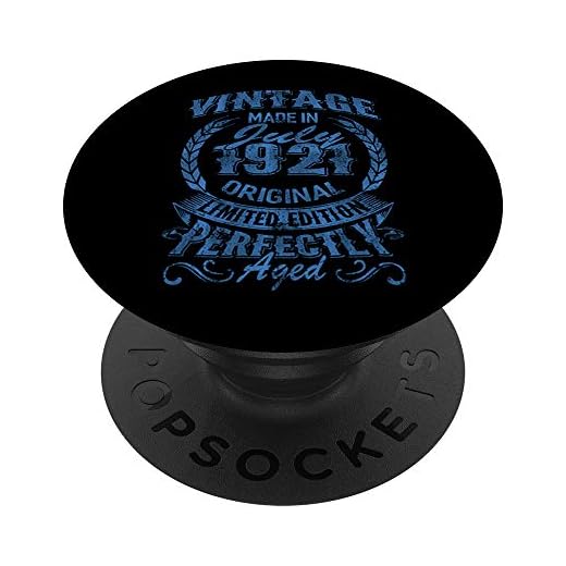 Hecho en julio de 1921 regalo de cumpleaños para 101 años PopSockets PopGrip Intercambiable