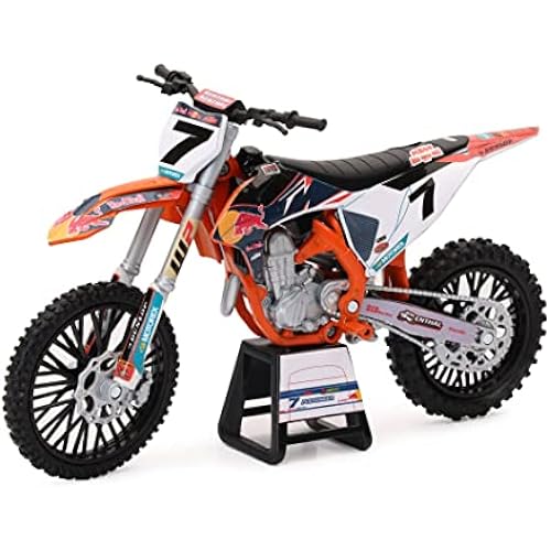 New-Ray Motorcycles 1:12 Compatible with KTM 450 SX-F Red Bull KTM #7 Aaron Plessinger 58363