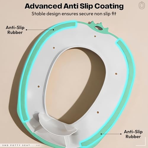 Image of StarAndDaisy Potty Seat /Chair for Kids 1-5 Years / 3-In-1 Baby Toilet Training Seat with Anti-Skip Pads, Removable Potty Pot, Potty Training Seat for Baby & Kids -Aqua