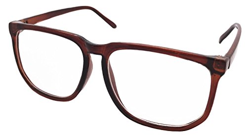 FancyG Retro Vintage Inspired Classic Nerd Fashion Clear Lens Glasses Frame Eyewear