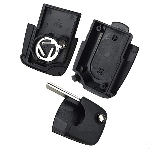 Phonillico Sleutelbehuizing voor Audi A1 A2 A3 A4 A5 A6 A8 Q7 S3 S4 TT – Sleutelbehuizing met 3 toetsen - Afbeelding 3