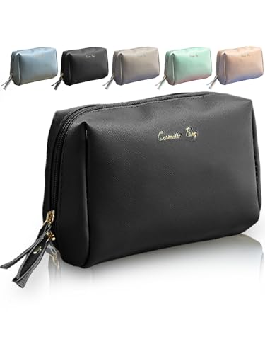 【雑誌掲載 自立三角型】 化粧ポーチ メイクポーチ コスメ ポーチ おしゃれ 可愛い 大容量 持ち運び レディース 化粧品 小物入れ RIMINA ブラック小