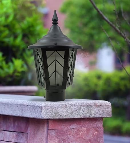 Image of SINOMAN Pillar Main Gate Light for Outdoor Fence Decorative Waterproof Post Lamp for Driveway Entrance, Boundary, Patio, Yard Lighting (GL 512, Pack of 1) Bulb Not Included