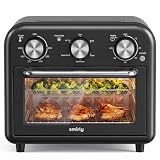 SMIRLY 6-in-1 Air Fryer Toaster Oven Combo, 13QT Small Toast...