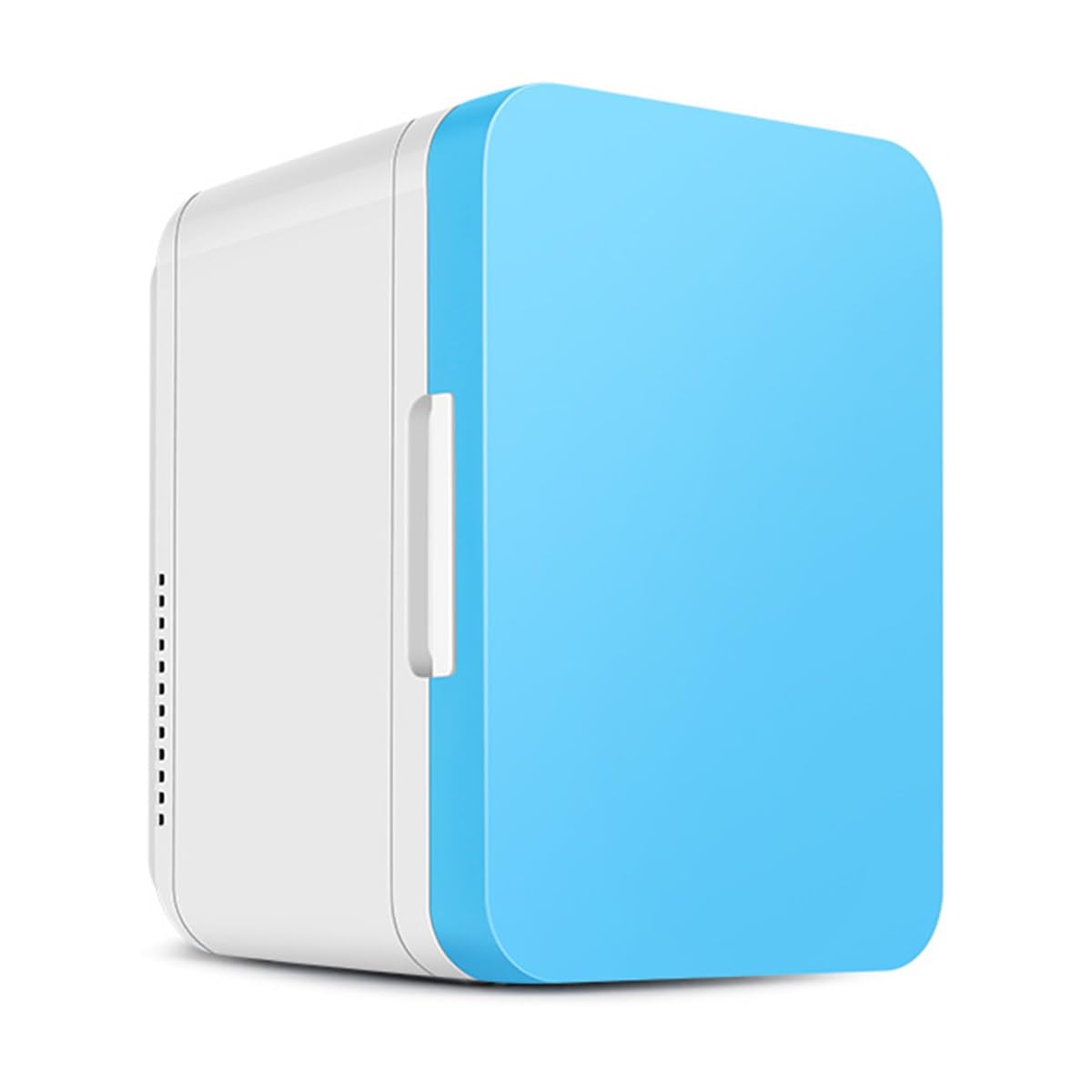 Mini Nevera Portátil 6 Litros, Mini Frigorífico Sin Congelador Nevera Compacta De Una Puerta Con Compartimentos, Enfriador Y Calentador Mini Nevera Para Dormitorio, Coche(Color:/Blue,Size:110V)