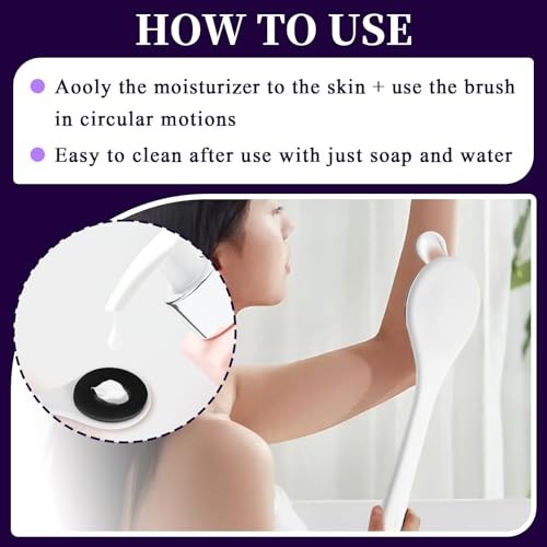 Lotion Applicator for Back - Long Handled Sponge for Easy Lotion Back Applicator, Back Lotion Applicator for Lotion and Cream, Ideal Back Cream Applicator Tool