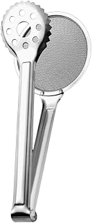 Milisten Stainless Steel Multi-function Food Clip for Frying and Serving for Buffets Steaks and Appetizers and Easy to Clean Kitchen Tongs