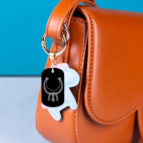 BOHUIZ 25 Stück Aluminiumgravur Rohlinge, Dog Tags Schlüsselanhänger Rohlinge Mit Loch Schwarze Metall-Tags zum Gravieren Blanko-Hundemarken Blanko-Schilder zum Gravieren