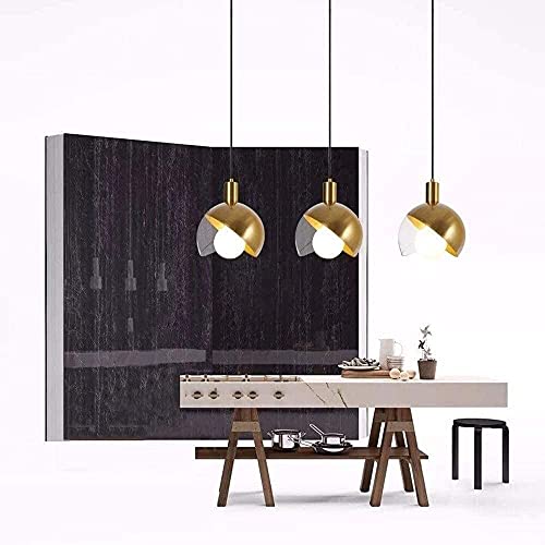 Lumière blanche E27 suspension sphérique avec abat-jour en verre
