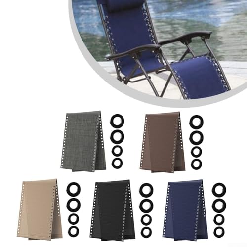 Tissu de rechange pour chaises gravity marron avec cordes de fixation - 6