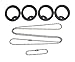 1 X Dog tag repair tune up kit / replacement Stainless chains and silencers