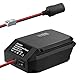 TPDL Spannungsregler Adapter für Einhell 18V PXC Power X-Change Akku, DIY Einstellbare Stromversorgung Ausgang 5V-13V 10A, Mit Anschluss für Zigarettenanzünder im Auto, mit Klemmleiste für DIY