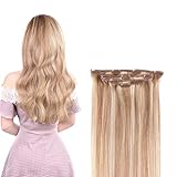 18' Clip in Hair Extensions Remy Human Hair for Women - Silky Straight Human Hair Clip in Extensions...