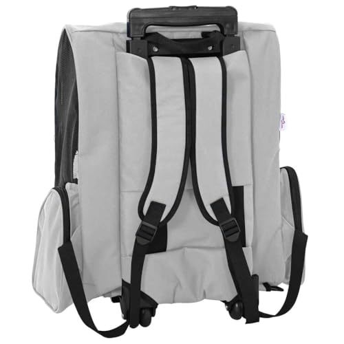 SKM Trolley für Haustiere 3-in-1 Grau 48x32x57 cm cm Ox -Gewebe,Tier- & Haustierbedarf,Haustierbedarf,Pet-Stroller,Grau,2.7KG,42007373