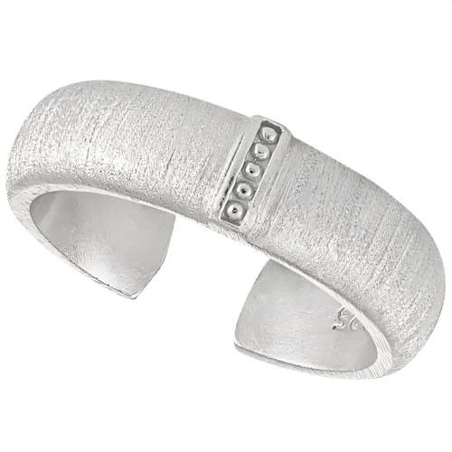 Bague en argent 925 NicoWerk : l'élégance épurée du design brossé mat