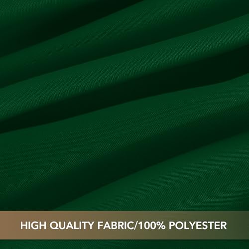Image of sancua Tablecloths for 6 Foot Rectangle Tables, 8 Pack - Washable Polyester Fabric Table Cloth for Chirstmas Party, Birthday, Banquet Reception, 54x108 Inch Hunter Green