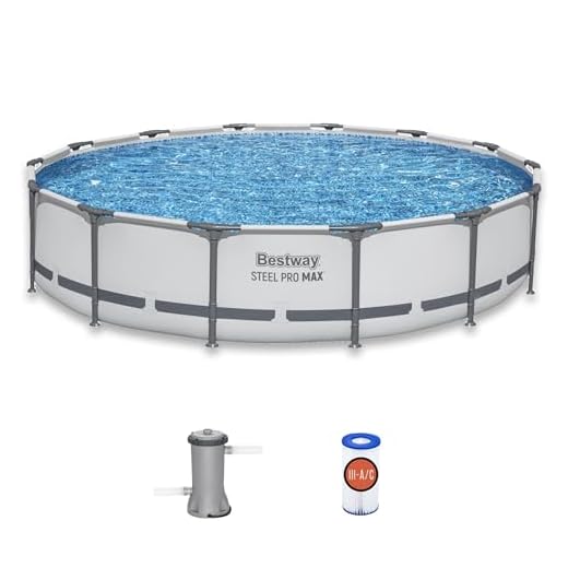 Bestway Steel Pro MAX 14' x 33" Round Above Ground Pool Set | Includes 530gal Filter Pump