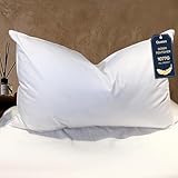BHZ Goose Down Feather Pillows Queen Size - Hotel Collection Bed Pillows for Sleeping Medium Firm Soft Support Pillow for Side and Back Sleepers with Breathable Cover
